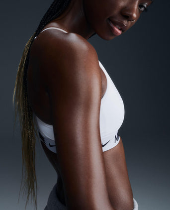 Indy Light Support Sports Bra - White/Black