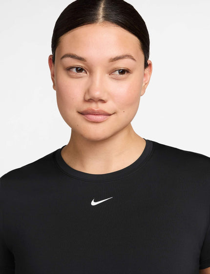 Nike One Classic Dri-FIT Short-Sleeve Top - Black/Whiteimages3- The Sports Edit