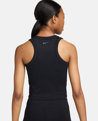 One Fitted Dri-FIT Cropped Tank Top - Black