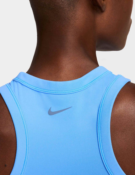 Nike One Fitted Dri-FIT Cropped Tank Top - University Blue/Blackimage4- The Sports Edit