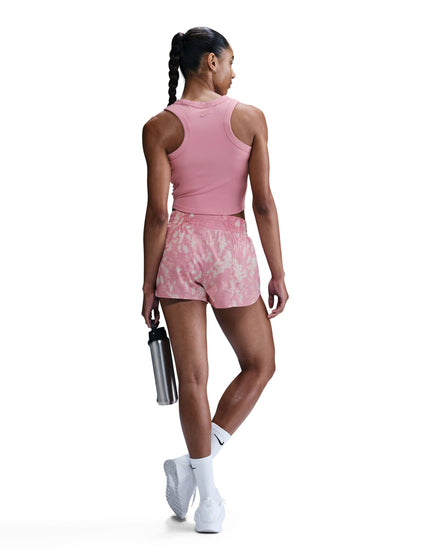 Nike One Fitted Dri-FIT Cropped Tank Top - Elemental Pink/Blackimage6- The Sports Edit