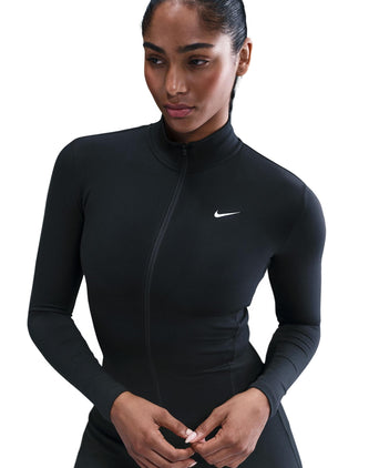 One Fitted Dri-FIT Full-Zip Jacket - Black/White