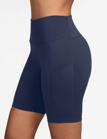 Nike One High Waisted 8" Biker Shorts - Midnight Navyimage3- The Sports Edit