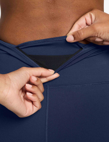 Nike One High Waisted 8" Biker Shorts - Midnight Navyimage4- The Sports Edit