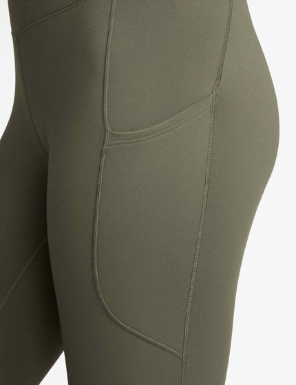 Nike One High Waisted 7/8 Pocket Leggings - Medium Oliveimage3- The Sports Edit