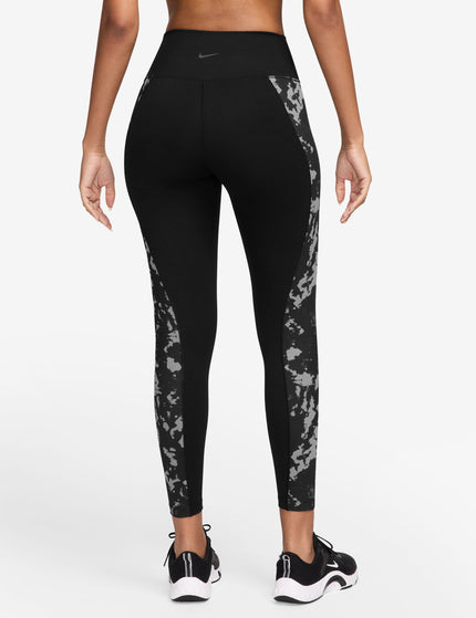 Nike One High Waisted 7/8 Printed Leggings - Blackimage2- The Sports Edit