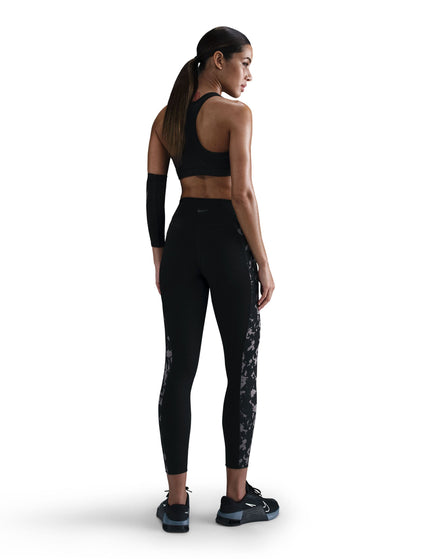 Nike One High Waisted 7/8 Printed Leggings - Blackimage8- The Sports Edit