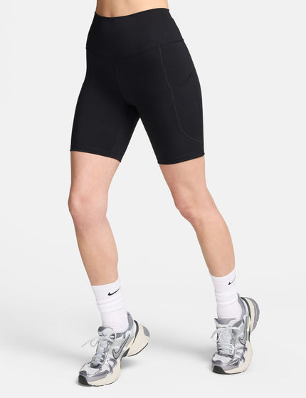 Nike One High Waisted 8" Biker Shorts - Blackimage1- The Sports Edit