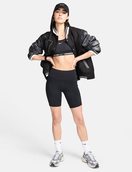 Nike One High Waisted 8" Biker Shorts - Blackimage8- The Sports Edit