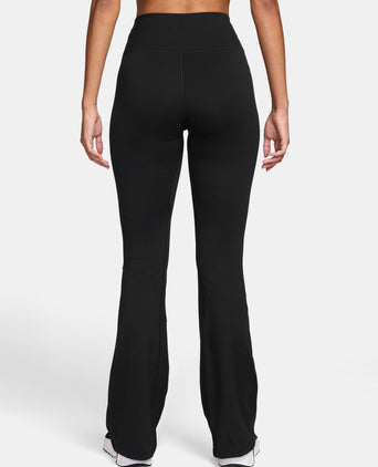 One High Waisted Flared Leggings - Black/White