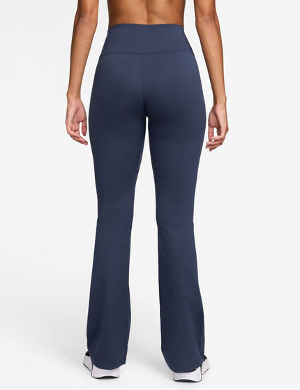 Nike One High Waisted Flared Leggings - Midnight Navy/Whiteimages2- The Sports Edit