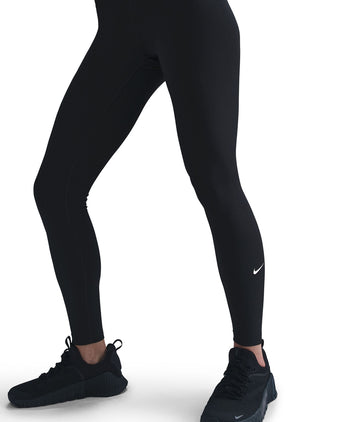 One High Waisted Full Length Leggings - Black