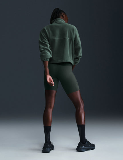 Nike One Oversized 1/2-Zip Fleece Top - Vintage Green/Whiteimage5- The Sports Edit