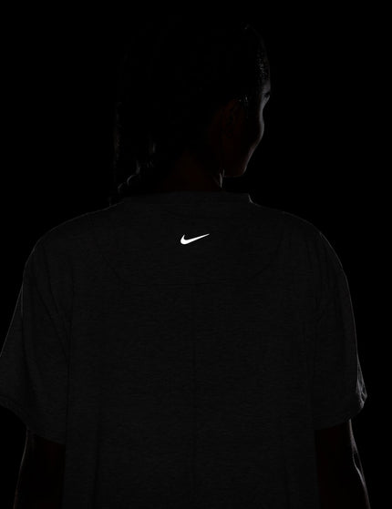 Nike One Relaxed Dri-FIT Short-Sleeve Top - Smoke Grey/Heatherimage6- The Sports Edit