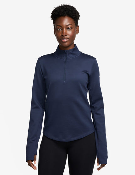 Nike One Therma-FIT 1/2-Zip Mid Layer - Midnight Navyimages1- The Sports Edit