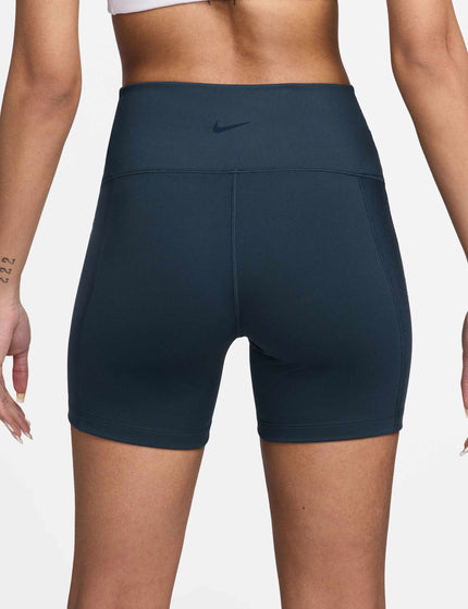 Nike One Wrap High Waisted 5" Biker Shorts - Armory Navy/Blackimage3- The Sports Edit