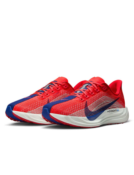Nike Pegasus Plus Shoes - Bright Crimson/Deep Royal Blue/Silt Redimage2- The Sports Edit