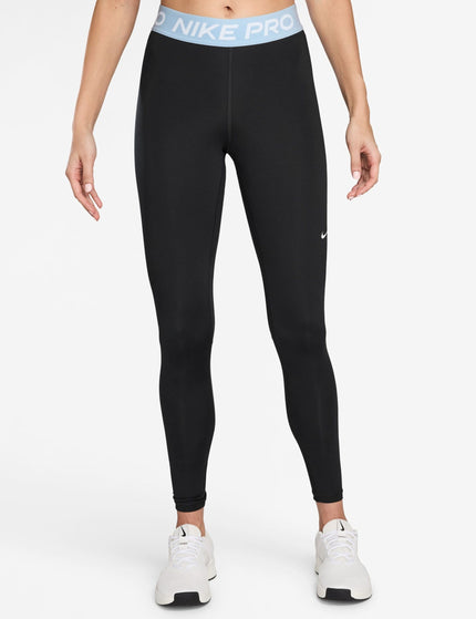 Nike Pro Leggings - Black/Celestine Blue/Whiteimage1- The Sports Edit