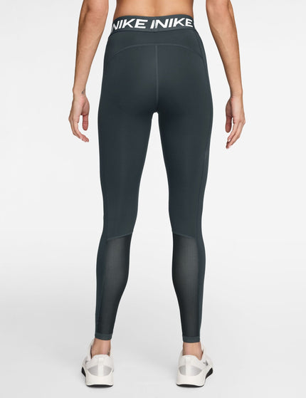 Nike Pro Leggings - Seaweed/Whiteimage2- The Sports Edit