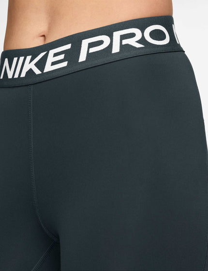 Nike Pro Leggings - Seaweed/Whiteimage3- The Sports Edit