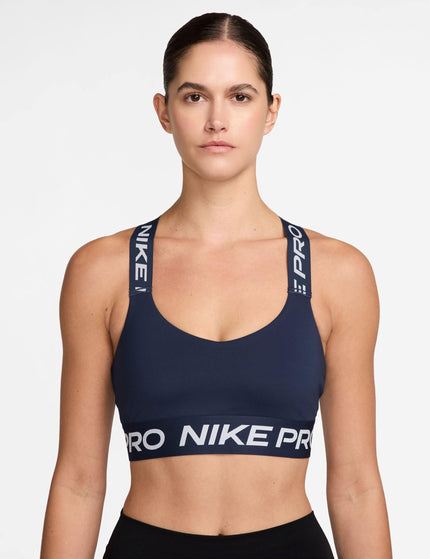 Nike Pro Light-Support Sports Bra - Midnight Navy/Whiteimages1- The Sports Edit