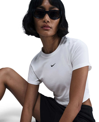 Sportswear Chill Knit Cropped T-Shirt - White/Black