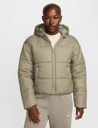 Sportswear Classic Puffer Therma-Fit Hooded Jacket - Light Army/White