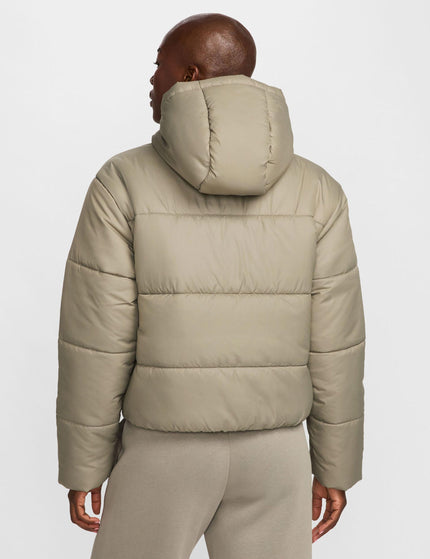 Nike Sportswear Classic Puffer Therma-Fit Hooded Jacket - Light Army/Whiteimage2- The Sports Edit