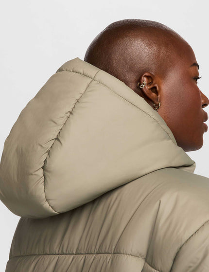 Nike Sportswear Classic Puffer Therma-Fit Hooded Jacket - Light Army/Whiteimage6- The Sports Edit