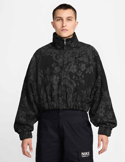 Nike Sportswear Collection Jacquard Track Jacket - Black/Anthraciteimage5- The Sports Edit