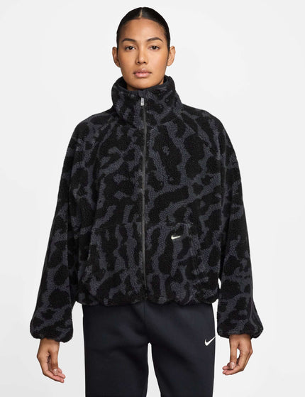 Nike Sportswear High-Pile Fleece Jacket - Black/Black/Sailimages1- The Sports Edit