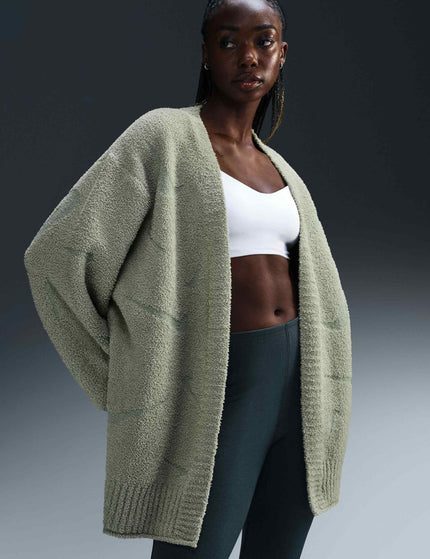 Nike Sportswear Phoenix Cozy Bouclé Oversized Knit Cardigan - Jade Horizonimage1- The Sports Edit