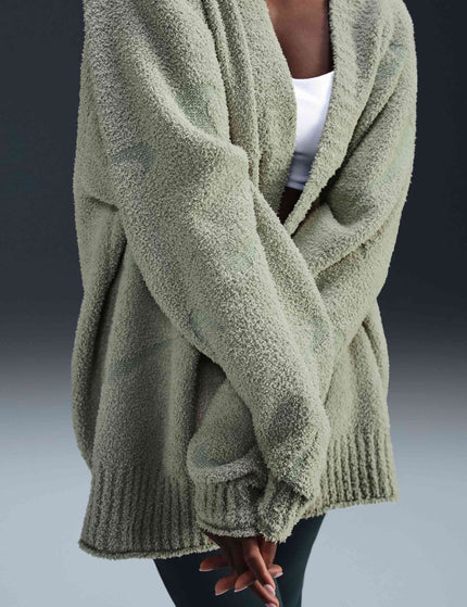 Nike Sportswear Phoenix Cozy Bouclé Oversized Knit Cardigan - Jade Horizonimage3- The Sports Edit