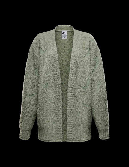 Nike Sportswear Phoenix Cozy Bouclé Oversized Knit Cardigan - Jade Horizonimage6- The Sports Edit