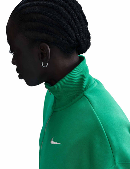 Nike Sportswear Phoenix Fleece Cropped Sweatshirt - Stadium Green/Sailimage3- The Sports Edit