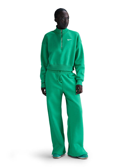 Nike Sportswear Phoenix Fleece Cropped Sweatshirt - Stadium Green/Sailimage5- The Sports Edit