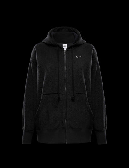 Nike Sportswear Phoenix Plush Oversized Fleece Hoodie - Black/Sailimage6- The Sports Edit