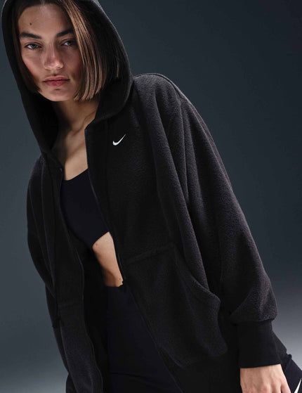 Nike Sportswear Phoenix Plush Oversized Fleece Hoodie - Black/Sailimage2- The Sports Edit