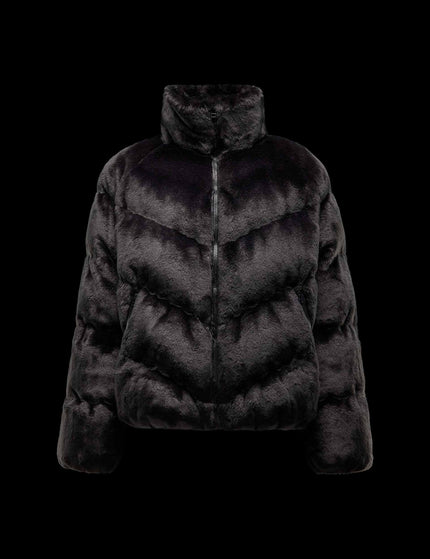 Nike Sportswear Windpuffer Loose Faux Fur Jacket - Black/Whiteimage6- The Sports Edit