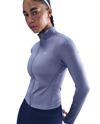 Swift Dri-FIT Full-Zip Running Mid Layer - World Indigo/Reflective Silver