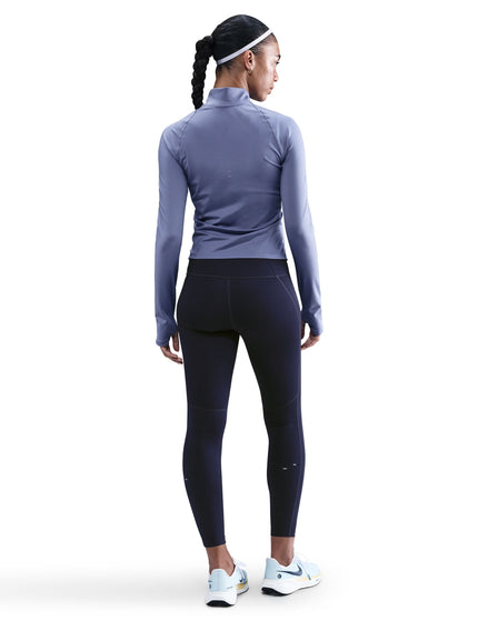Nike Swift Dri-FIT Full-Zip Running Mid Layer - World Indigo/Reflective Silverimages6- The Sports Edit