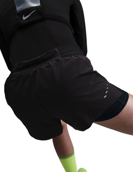 Nike Swift Dri-FIT Mid-Rise 2-in-1 Running Shorts - Black/Reflective Silverimage3- The Sports Edit