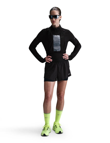 Nike Swift Dri-FIT Mid-Rise 2-in-1 Running Shorts - Black/Reflective Silverimage5- The Sports Edit