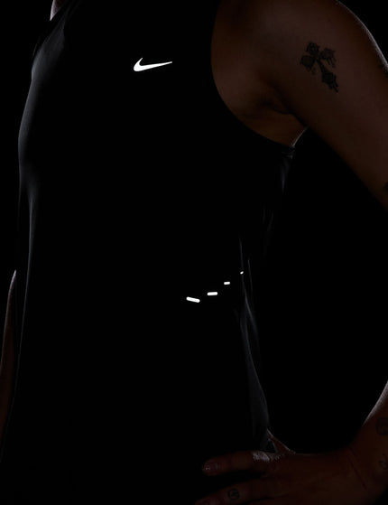 Nike Swift Dri-FIT Running Tank Top - Black/Reflective Silverimage4- The Sports Edit