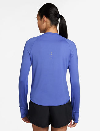 Swift Dri-FIT UV Long-Sleeve Running Top - Sapphire/Reflective Silver
