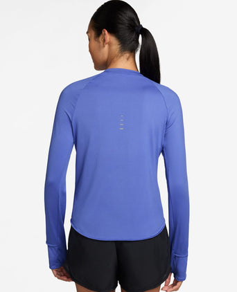 Swift Dri-FIT UV Long-Sleeve Running Top - Sapphire/Reflective Silver
