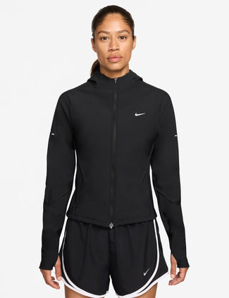 Swift Therma-FIT Fitted Running Jacket - Black/Reflective Silver