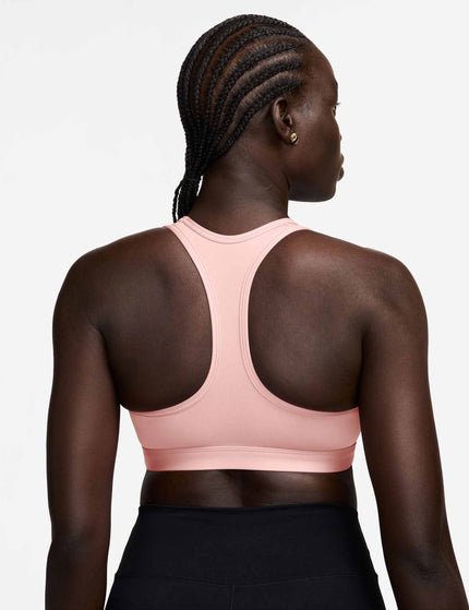 Nike Swoosh Medium Support Bra - Atmosphere/Whiteimage4- The Sports Edit
