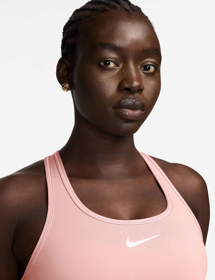 Nike Swoosh Medium Support Bra - Atmosphere/Whiteimage5- The Sports Edit