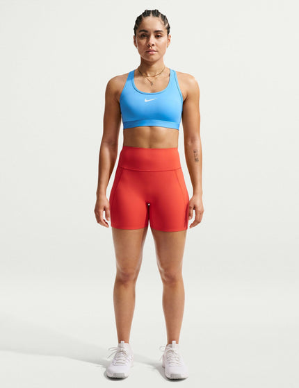 Nike Swoosh Medium Support Bra - University Blue/Whiteimages5- The Sports Edit